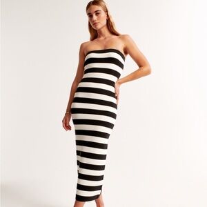 Abercrombie & Fitch Monochrome Strapless Dress
